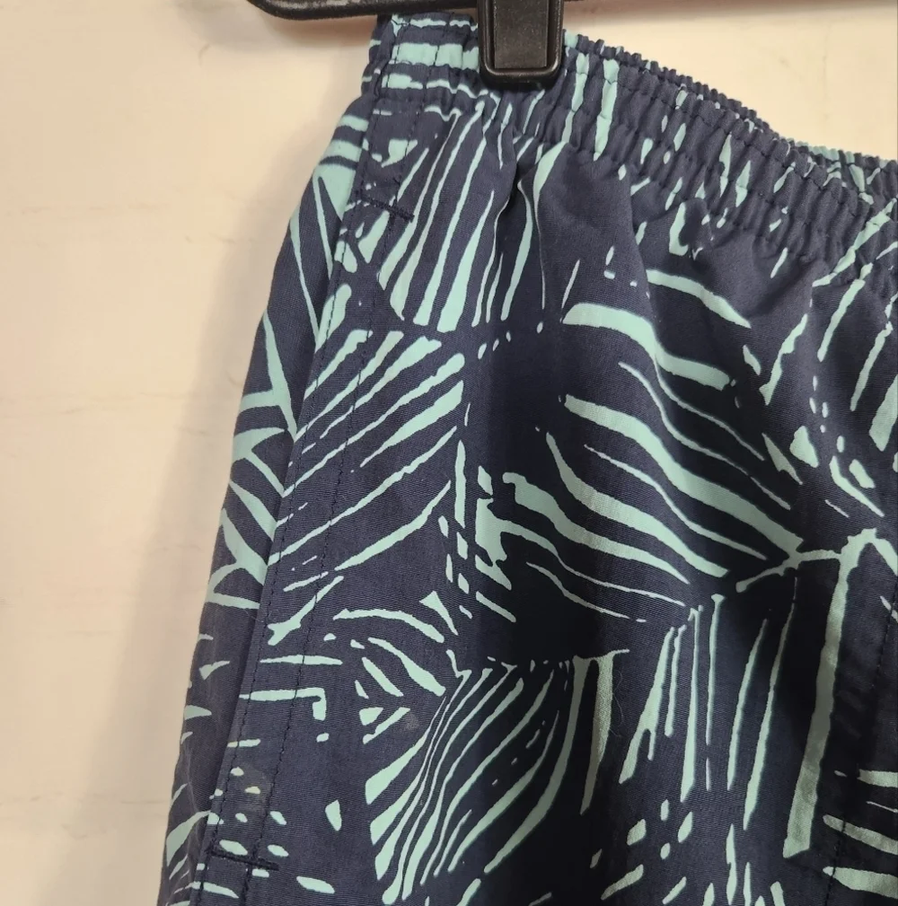 Patagonia Men’s Baggies Long Casual Swim Trunk Shorts Navy Palm Print Medium